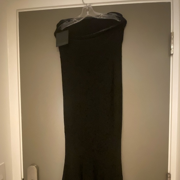 NWT Norma Kamali Black Strapless Dress - Picture 15 of 16